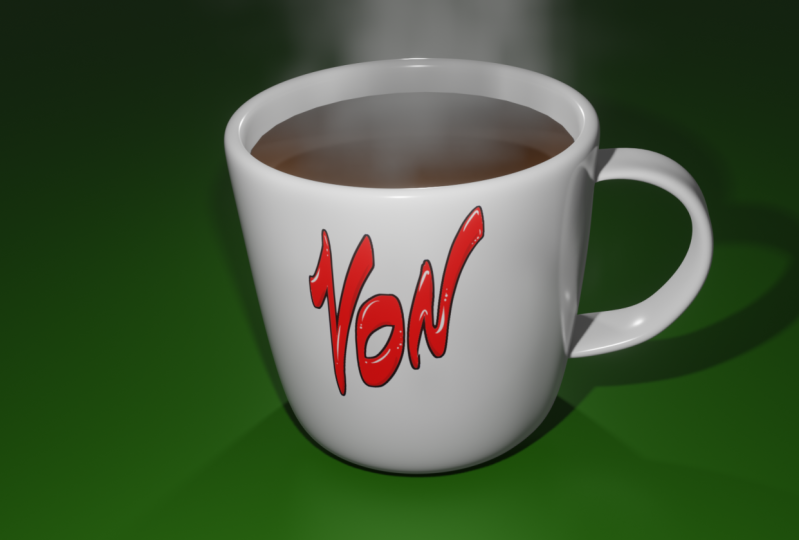 Steaming cup of Coffee