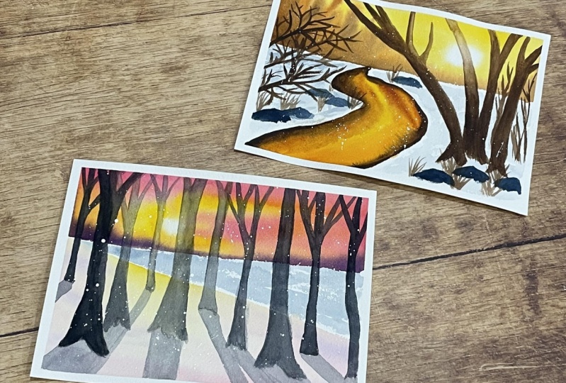 Winter paintings