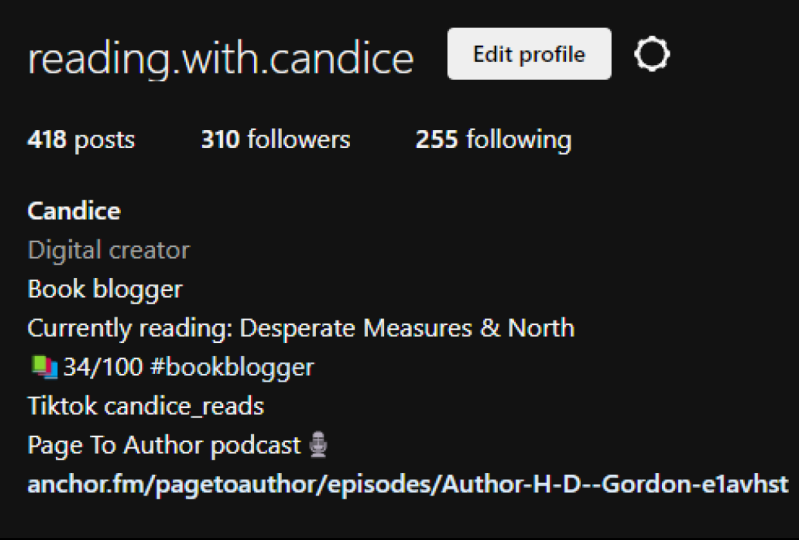 IG Profile Update