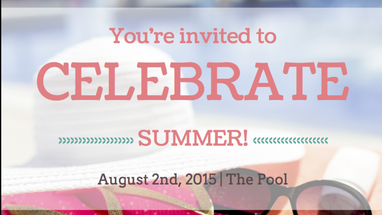 summer party invitation skillshare projects summer party invite
