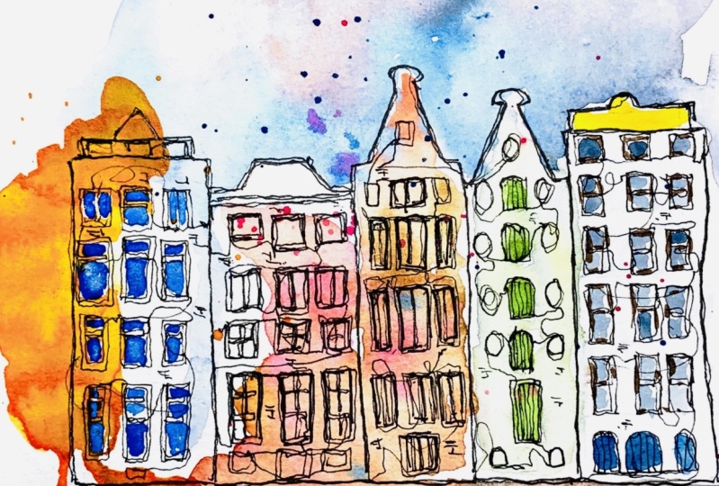 Amsterdam canal houses
