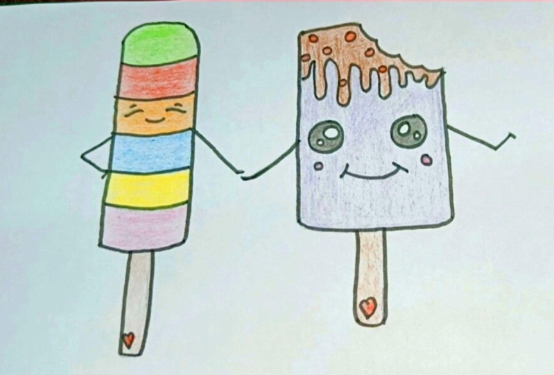 Cute Popsicle Friends
