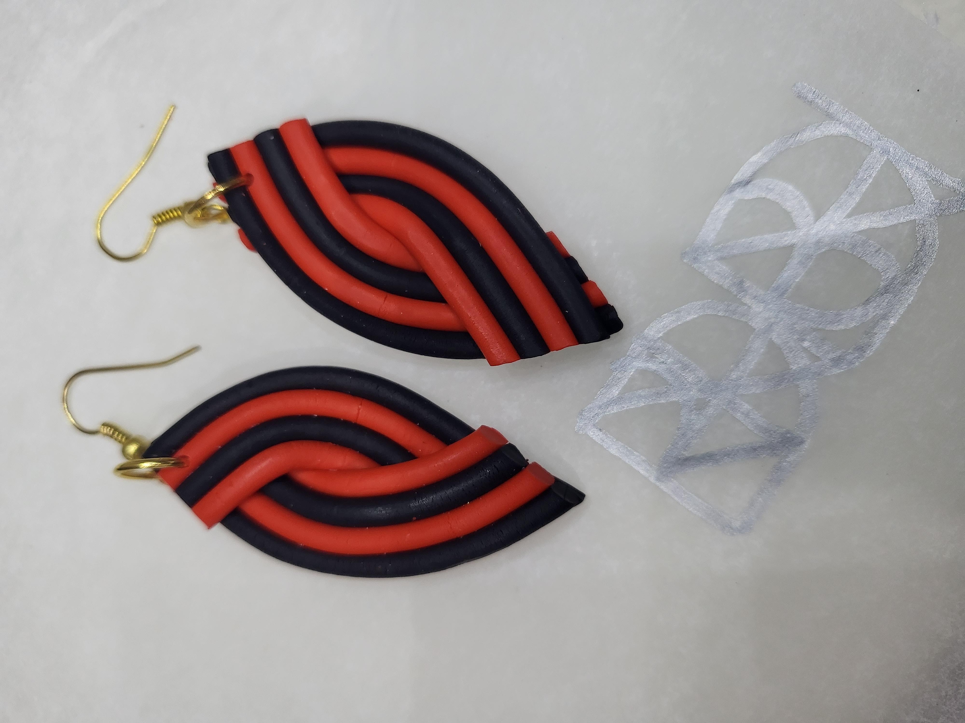 Clay earring - student project