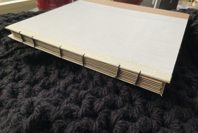 Sketchbook made from recycled materials