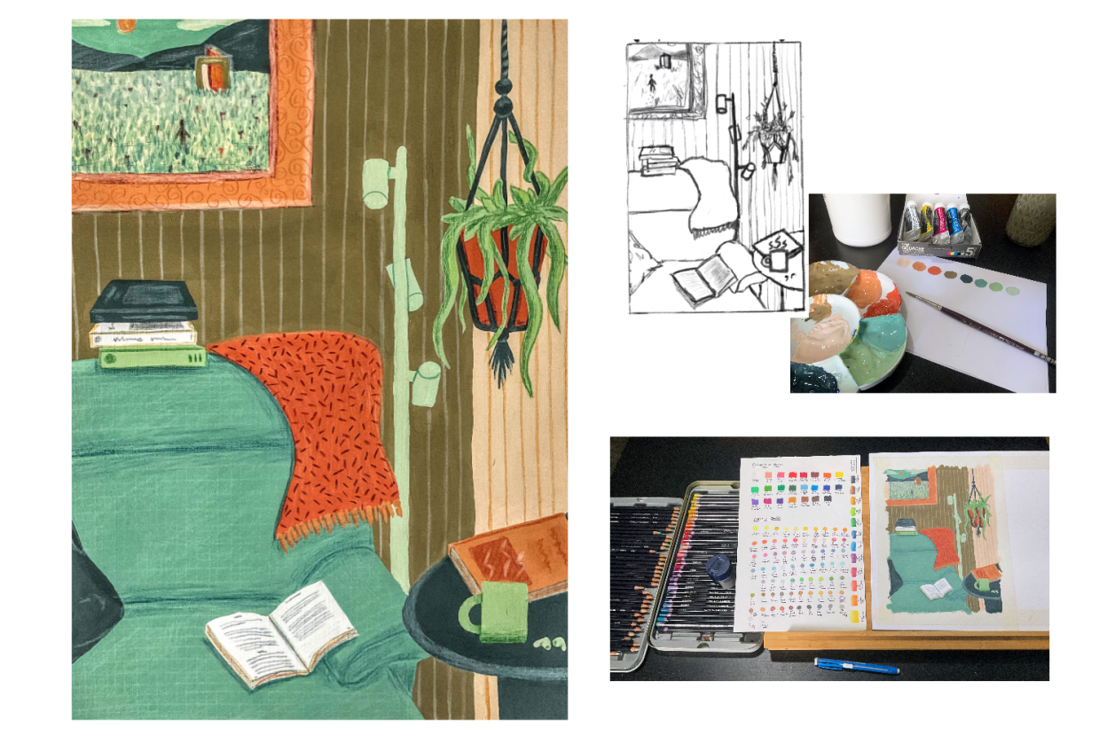 Still-Life in Gouache - student project