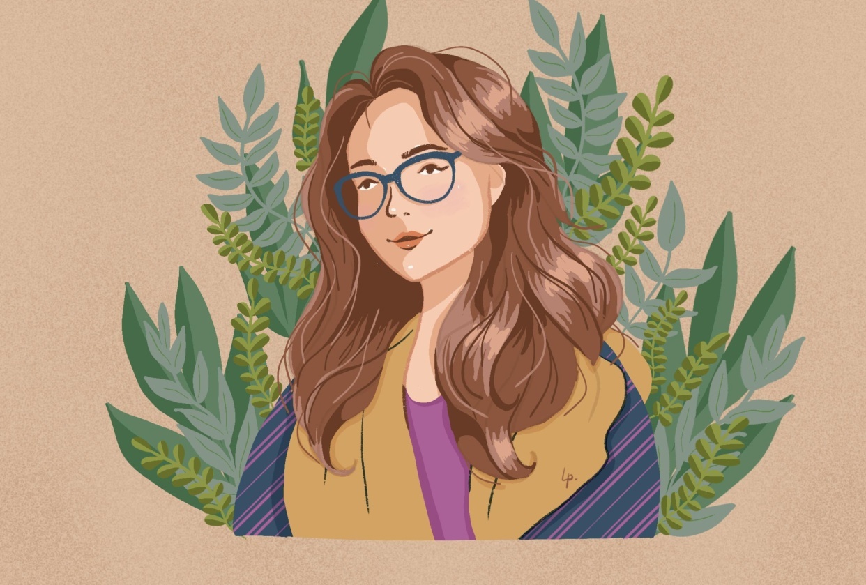 Drawing Stylized Hair: Tips for Portrait Illustration - student project