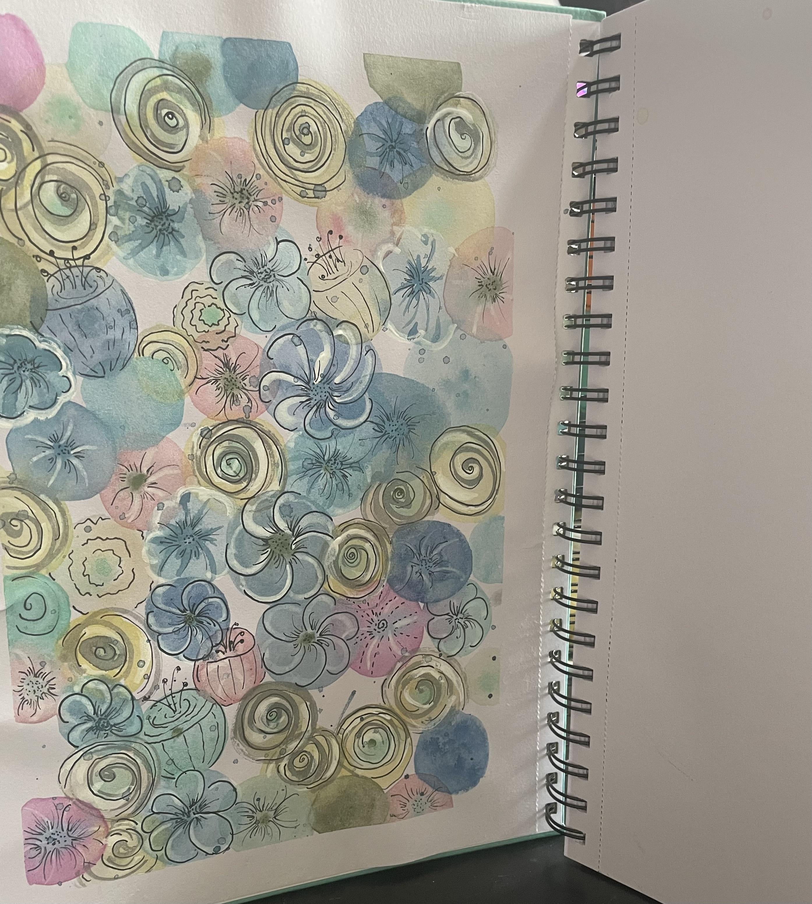 Doodle flowers - student project