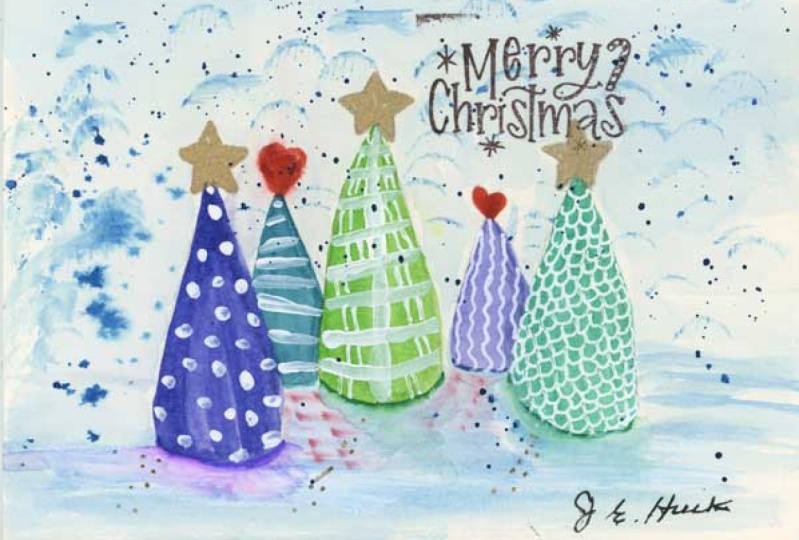 Patterned Holiday Trees