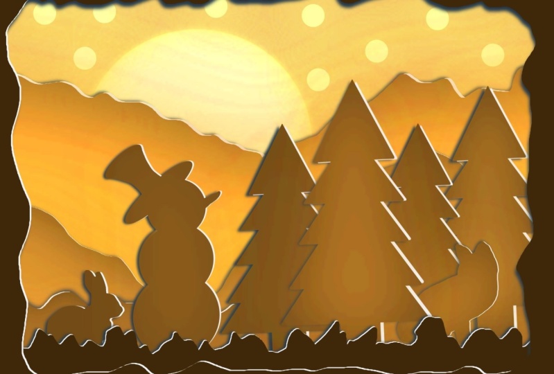 Paper Cut Effect Light Box