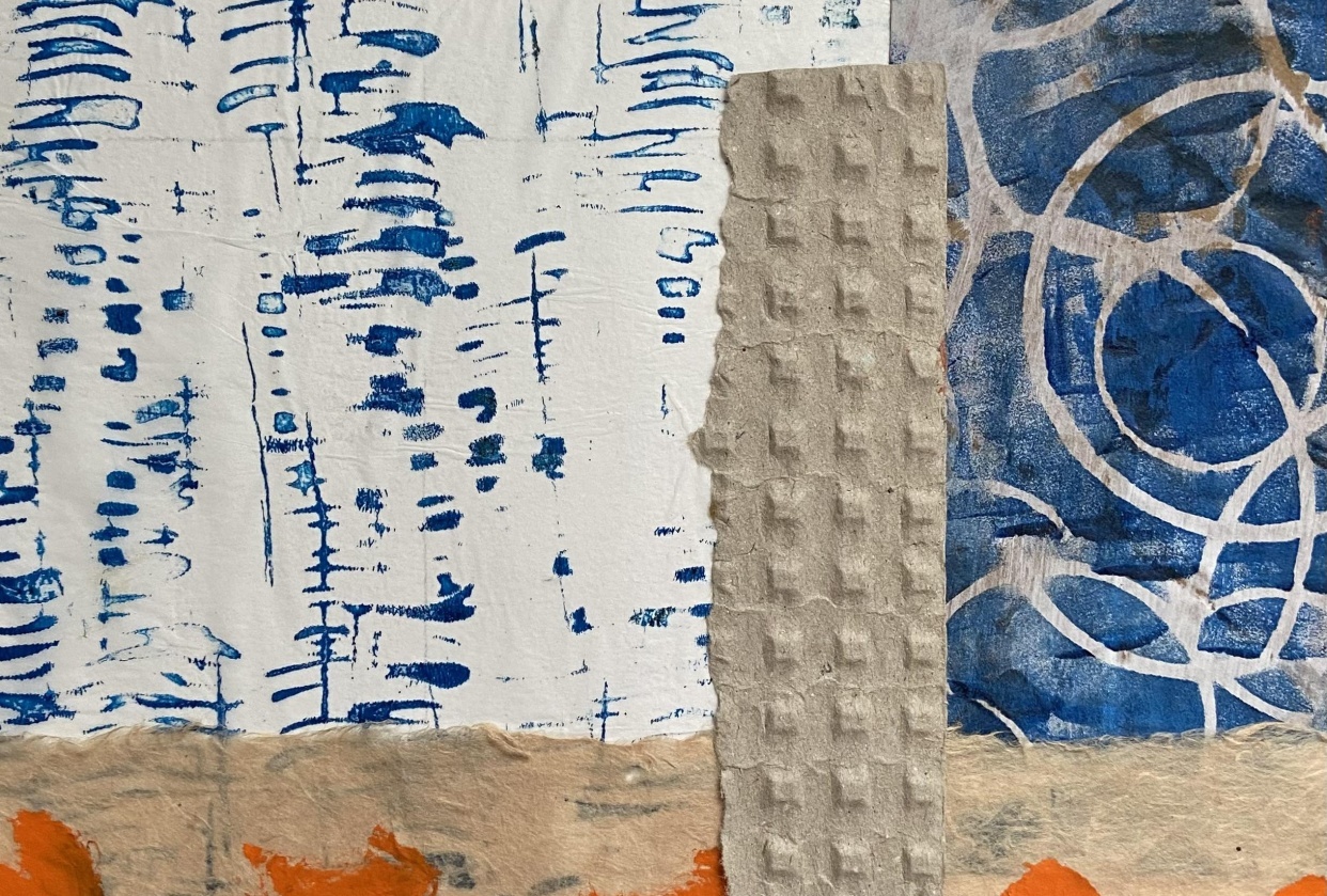 Mixed Media Large Pieces_Limited Colour Palette - student project
