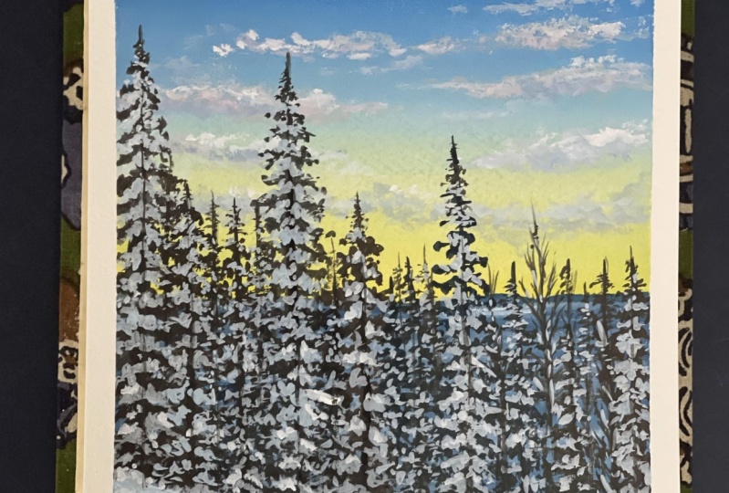 10 days gouache challenge inspired by winter season by Payal