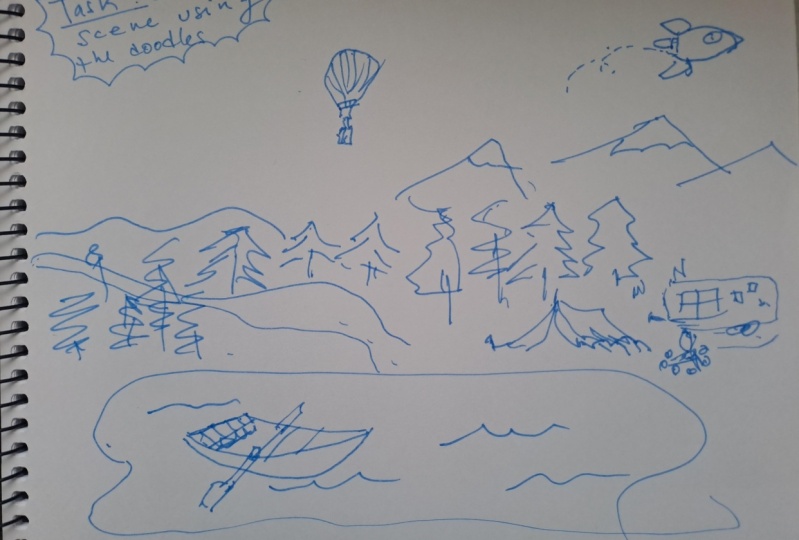 Doodle scene