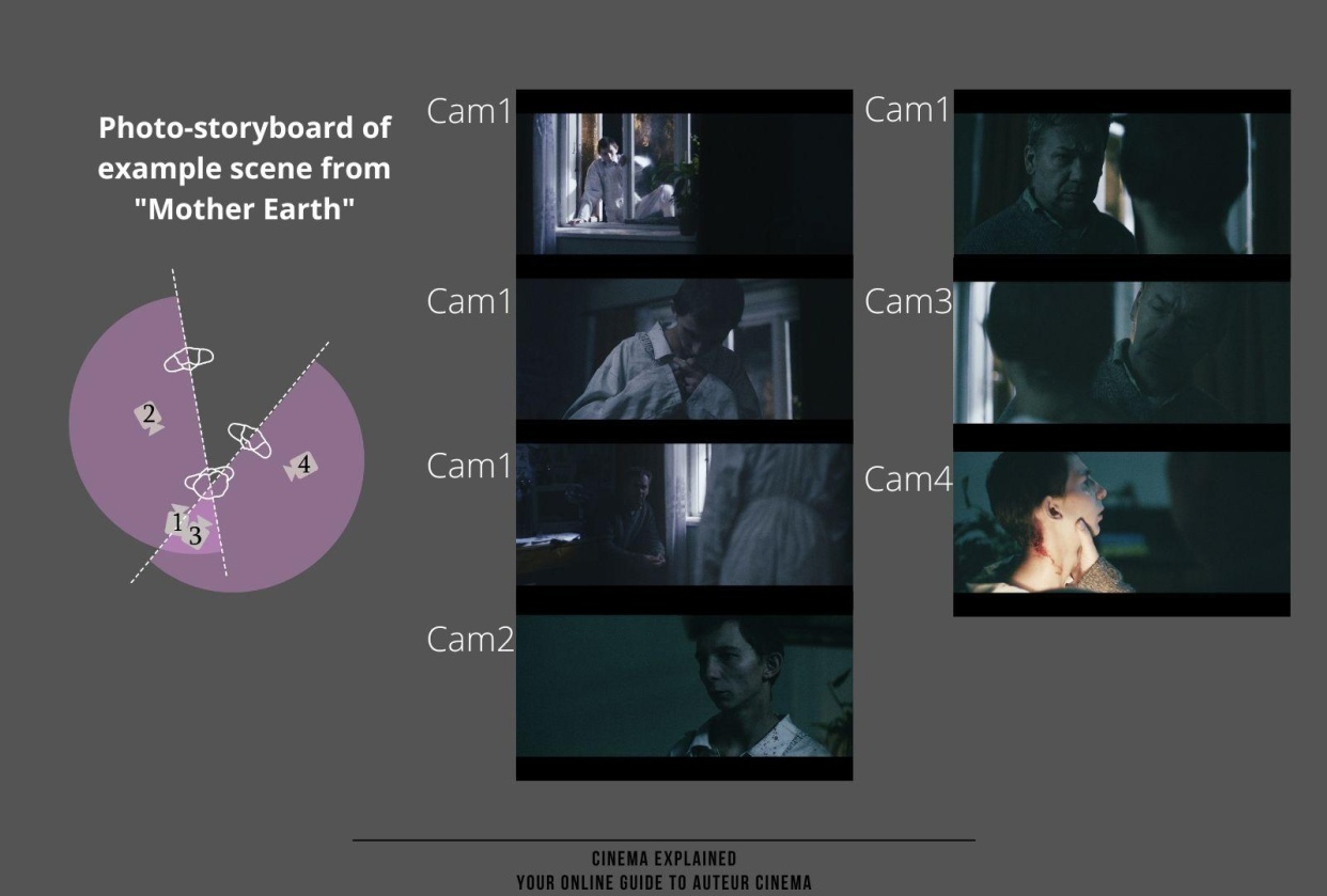 Photo-storyboard of a scene from "Mother Earth" - student project