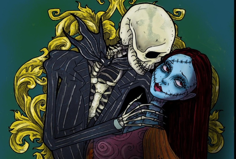 Jack and Sally Coloring page