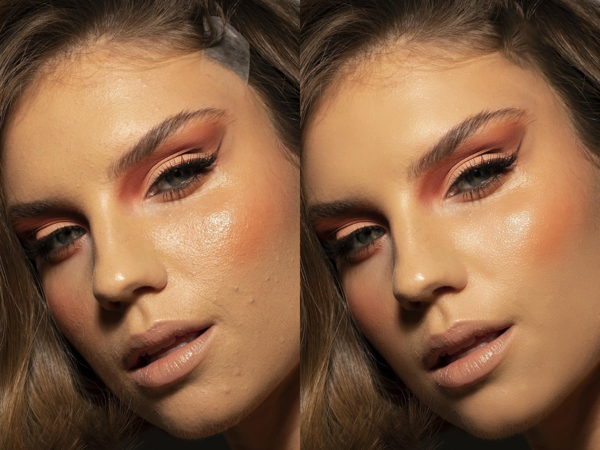 Portrait retouch - student project