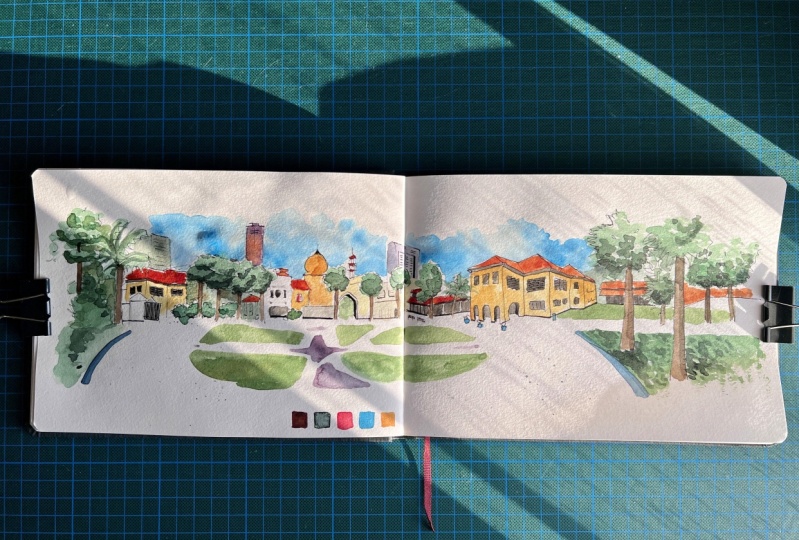 Sketching Panorama Scenes