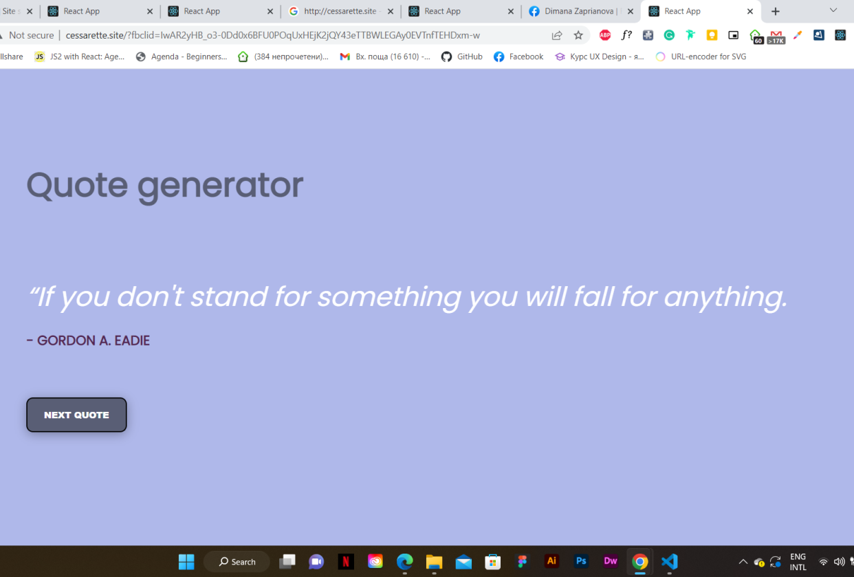 Quote Generator - student project