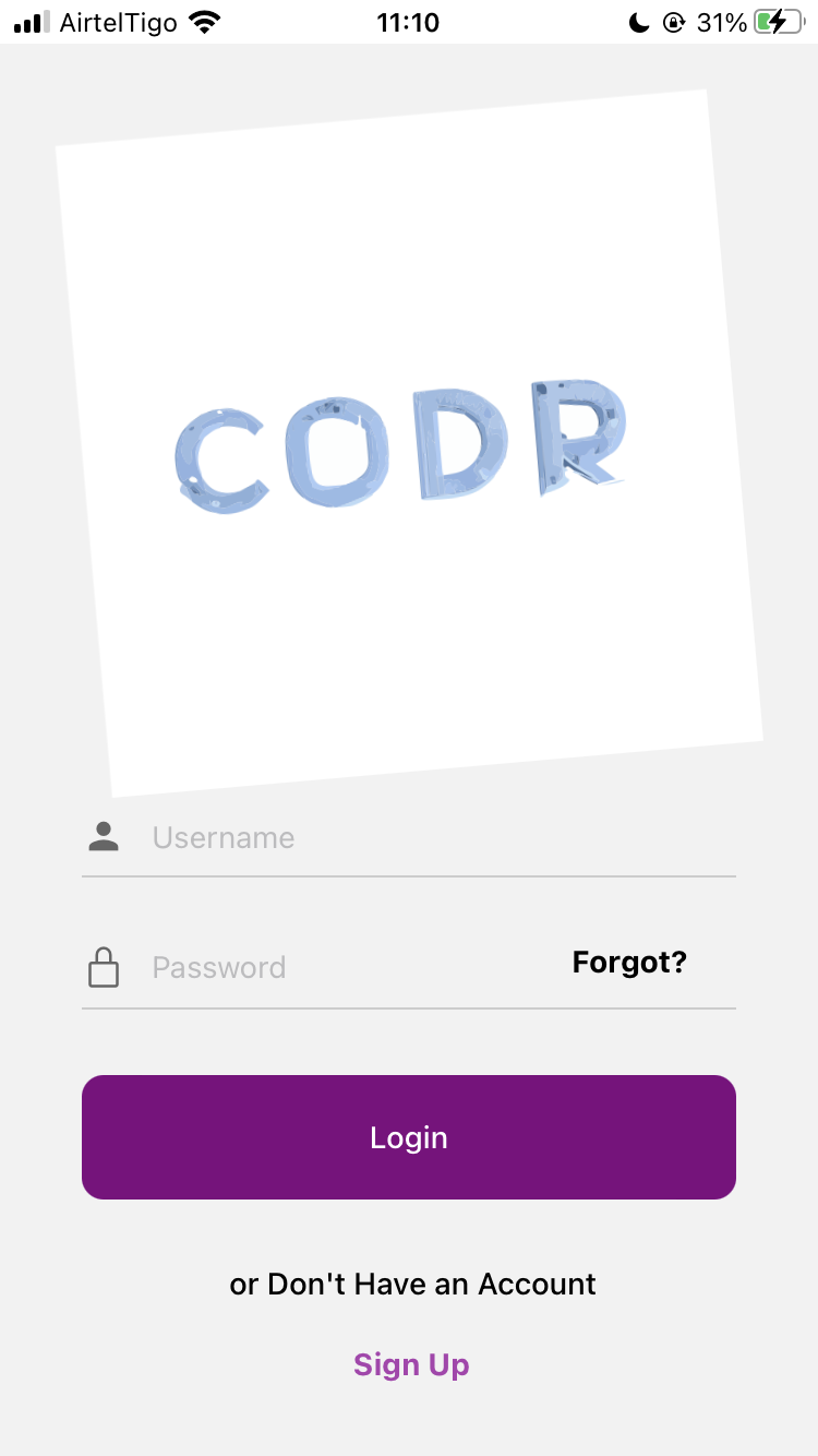I created a program that is for sign Up and Sign In