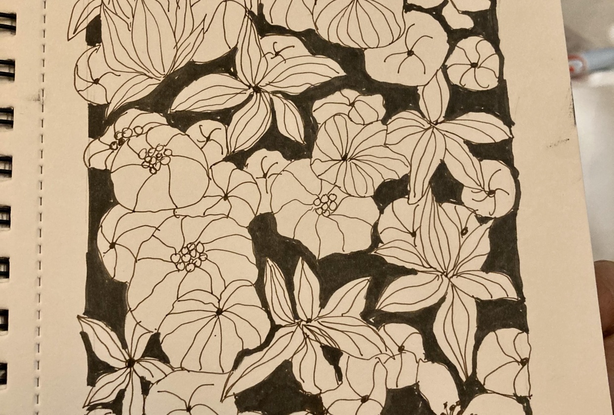 My Doodling while on the road - student project