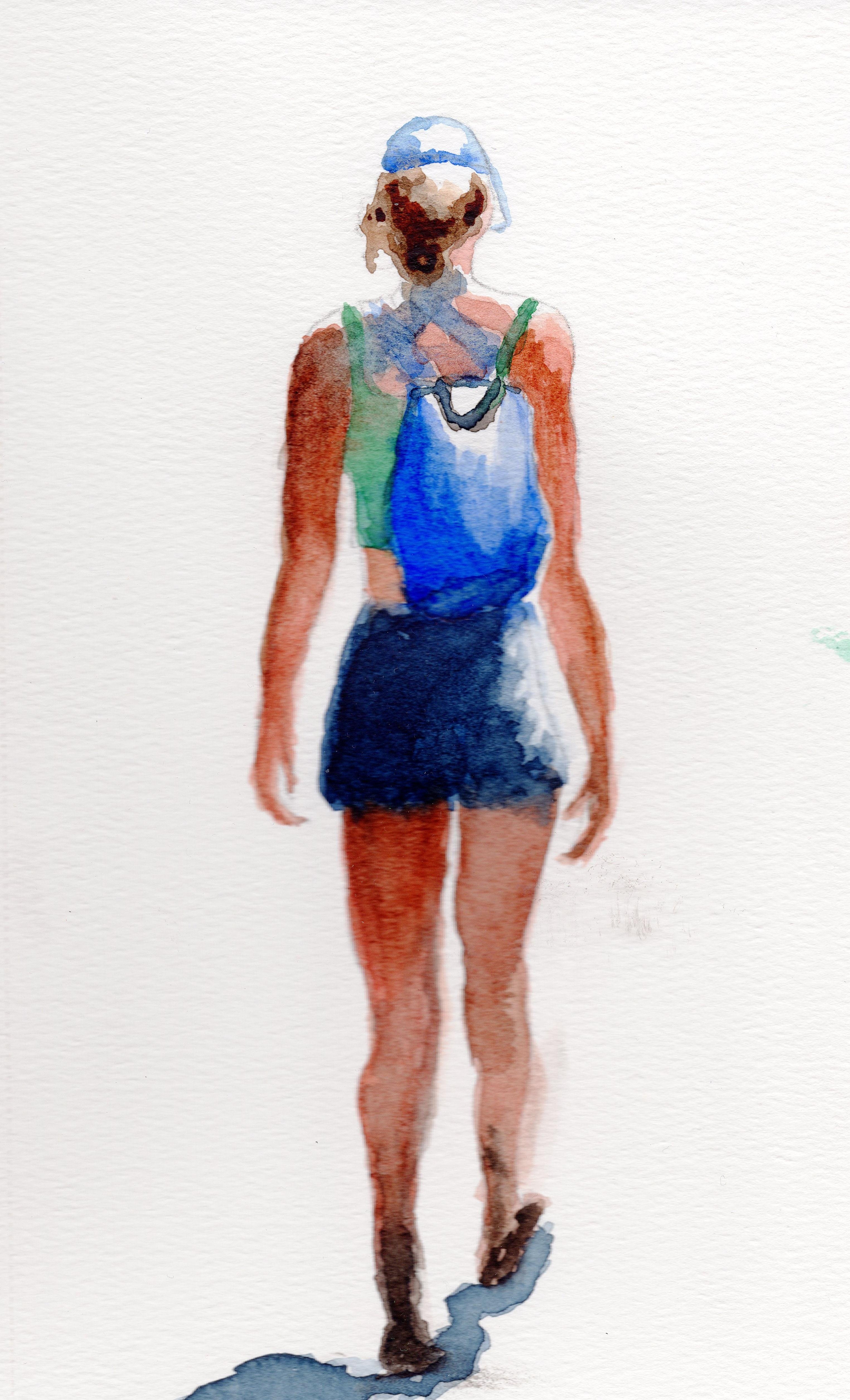 Girl walking in a Park!