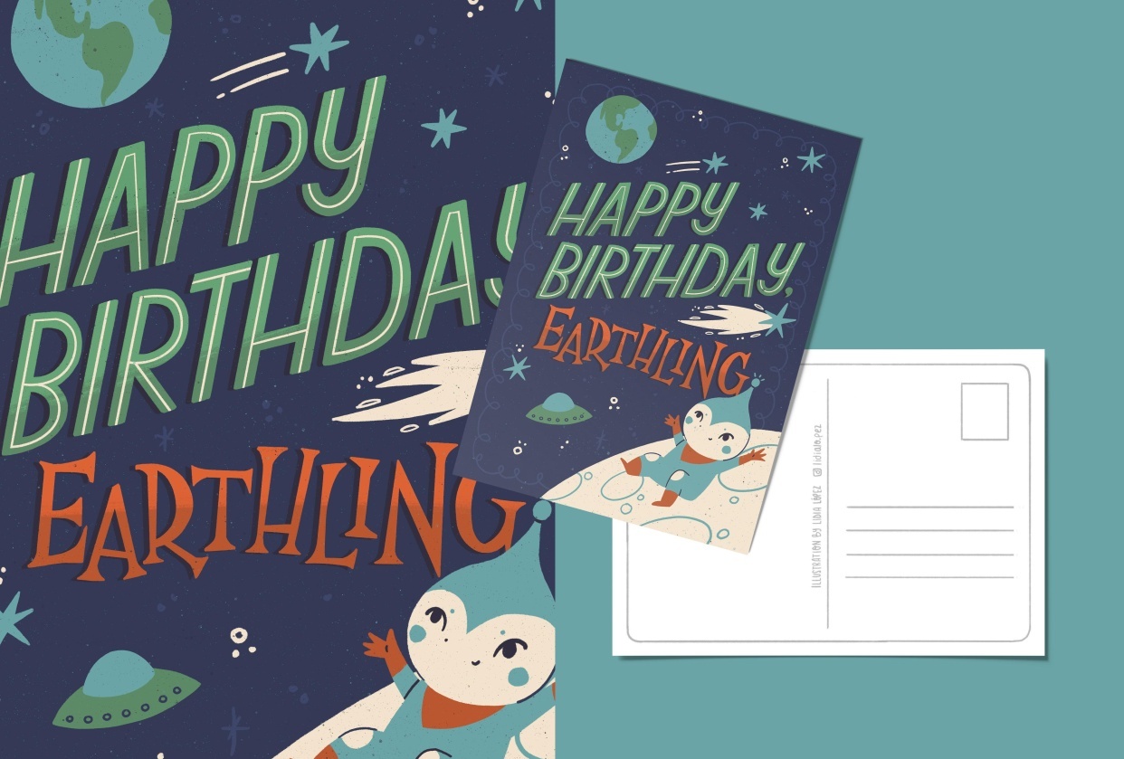 Happy Birthday Earthling - student project
