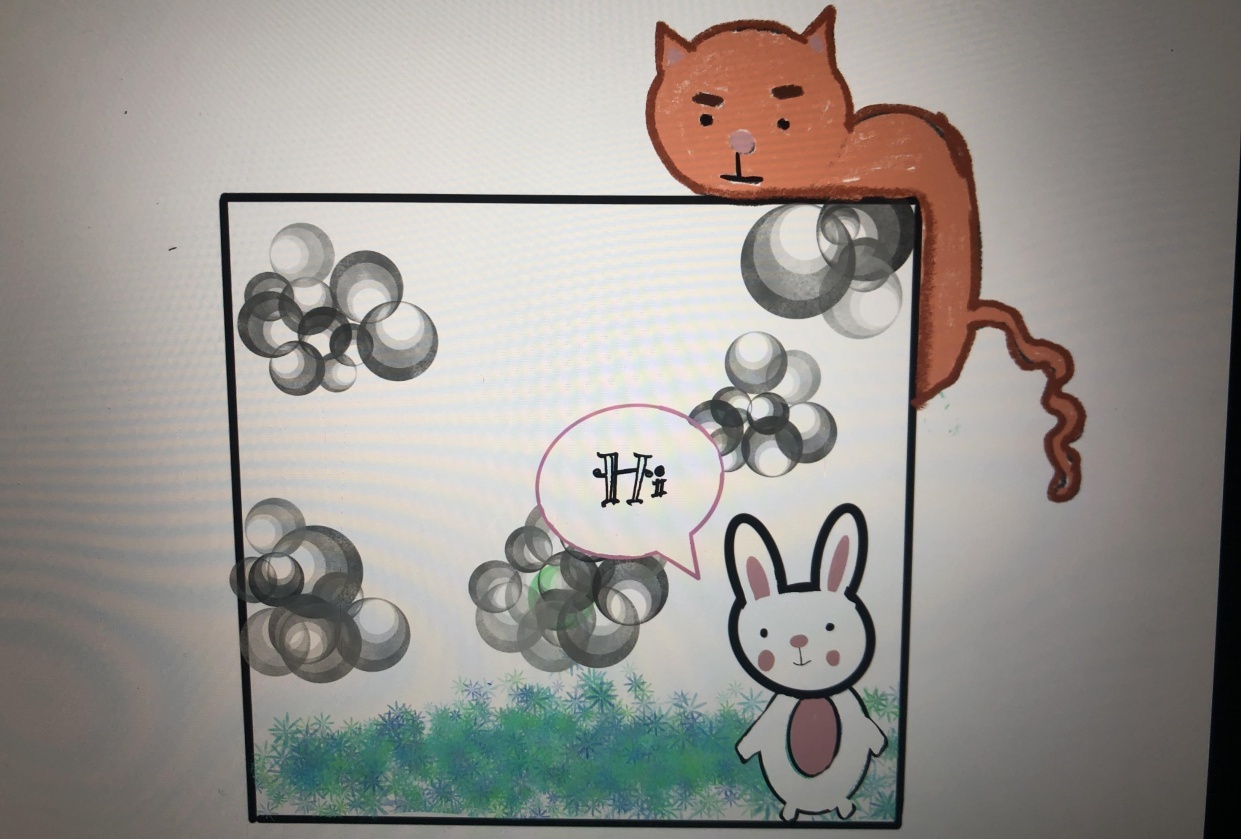 Creepy cat - student project