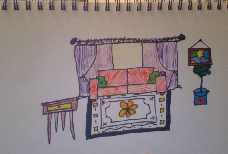 living room scene Chaper 2 assignment