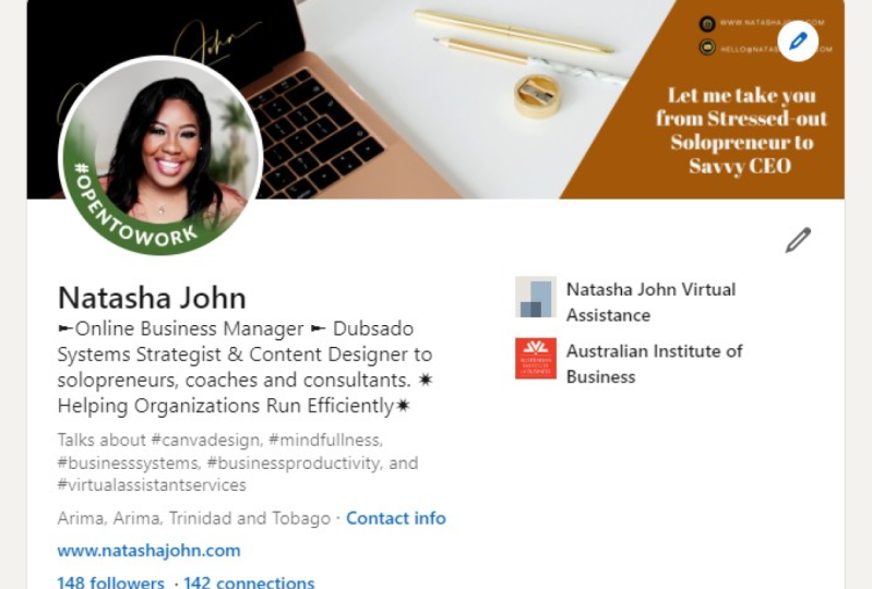 LinkedIn Profile Optimization - Work in Progress