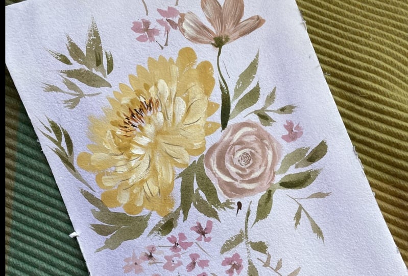 Floral paintings