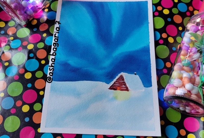 Winter northern lights
