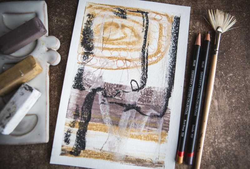 Intuitive Painting: Creating Abstracts in Charcoal
