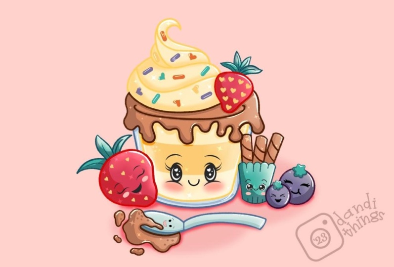 A Berri-ly Adorable Pudding Cup