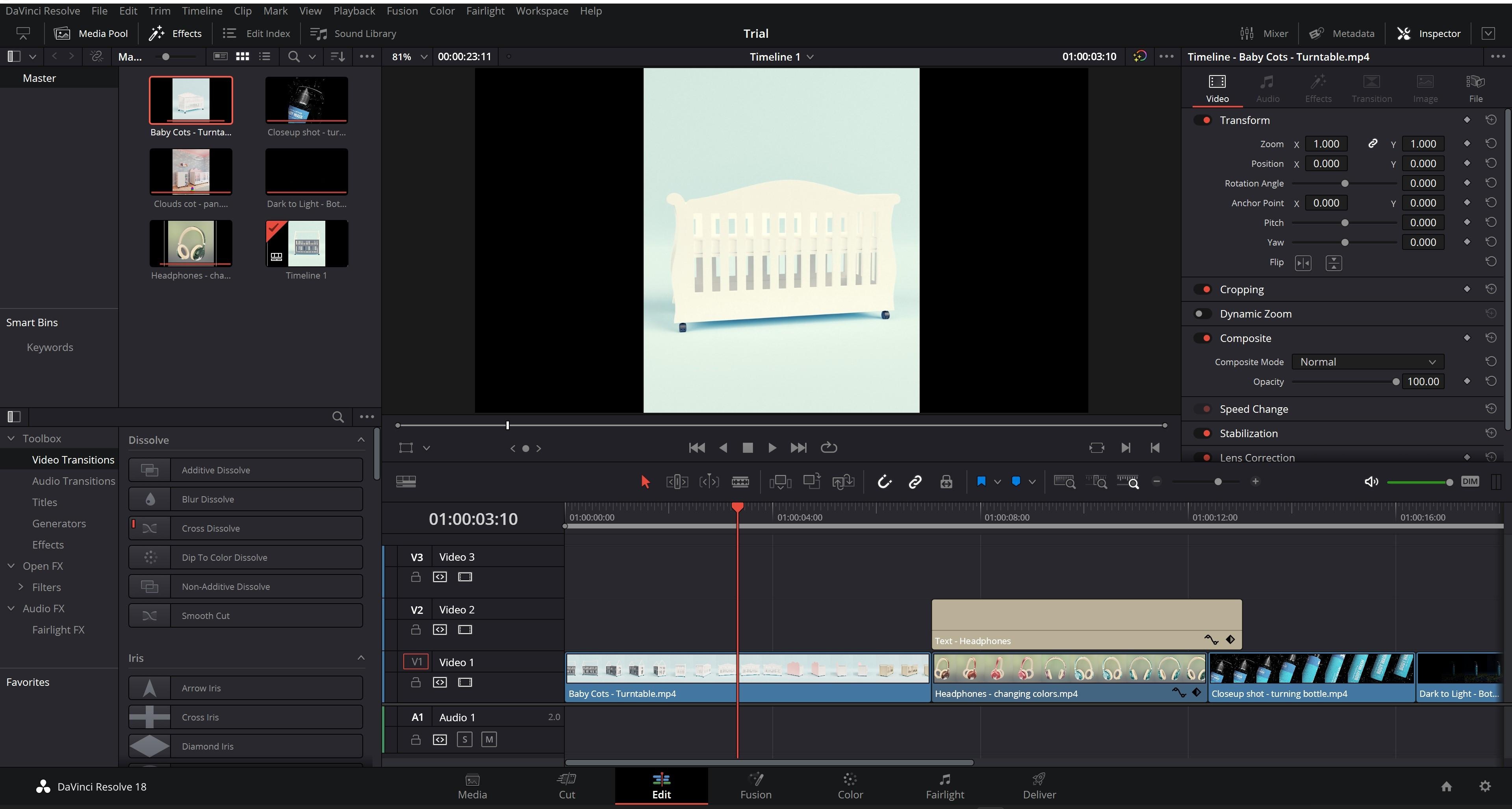 Resolve project - student project