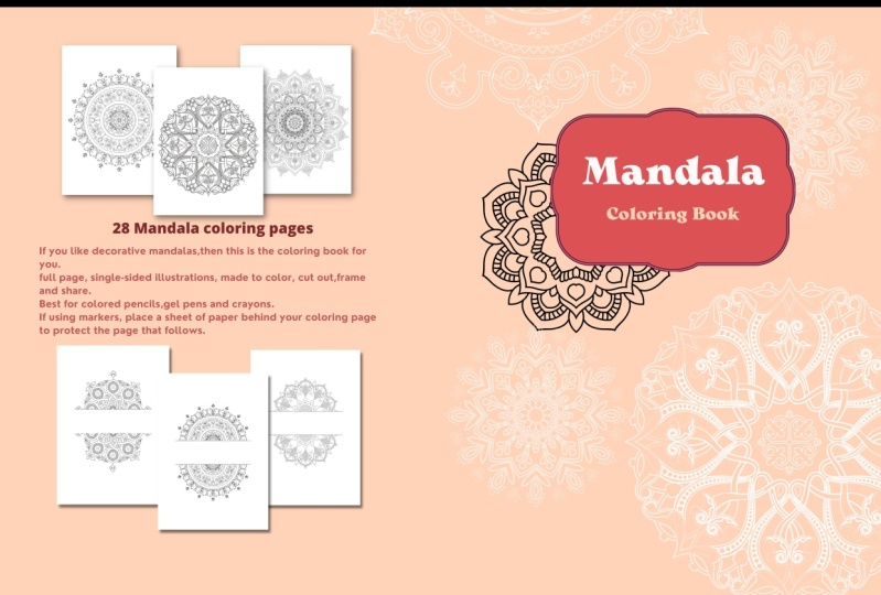 My Mandala coloring book -Amazon Kdp