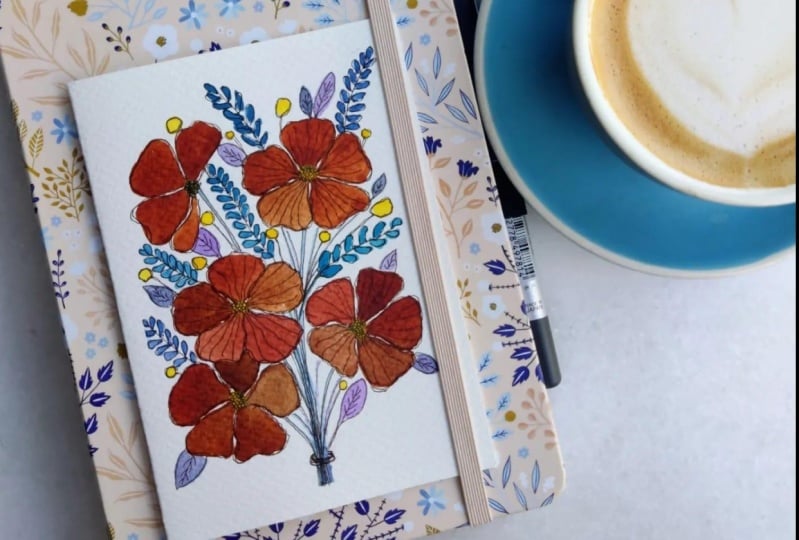 Loose florals - perfect for thank you cards!