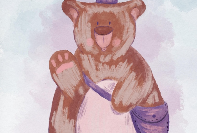 Painting Cute Animal in Gouache