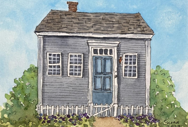 A copy of somebody else’s work; ink and wash