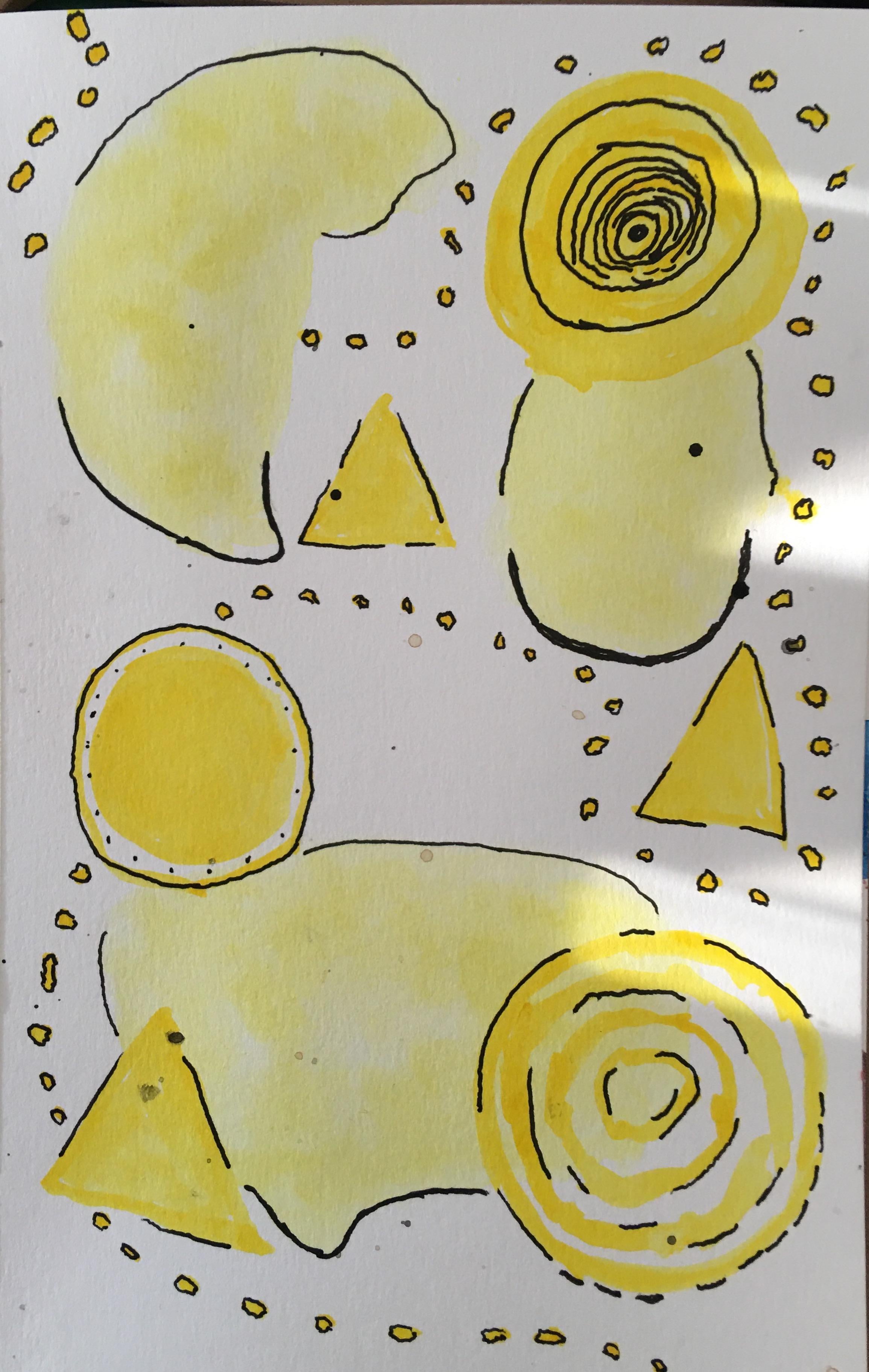 Outlined shapes - student project