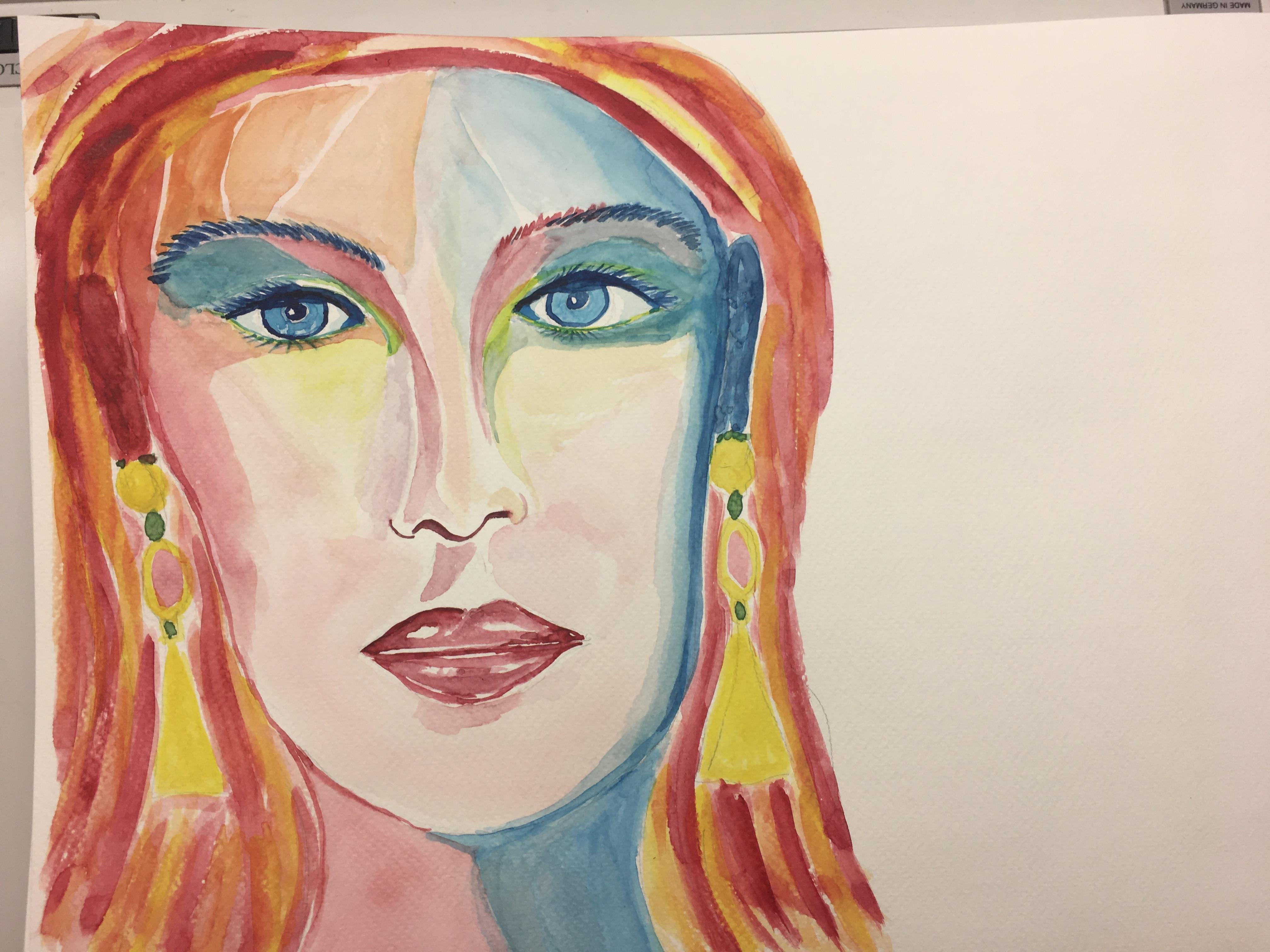 Colorful Portrait - student project