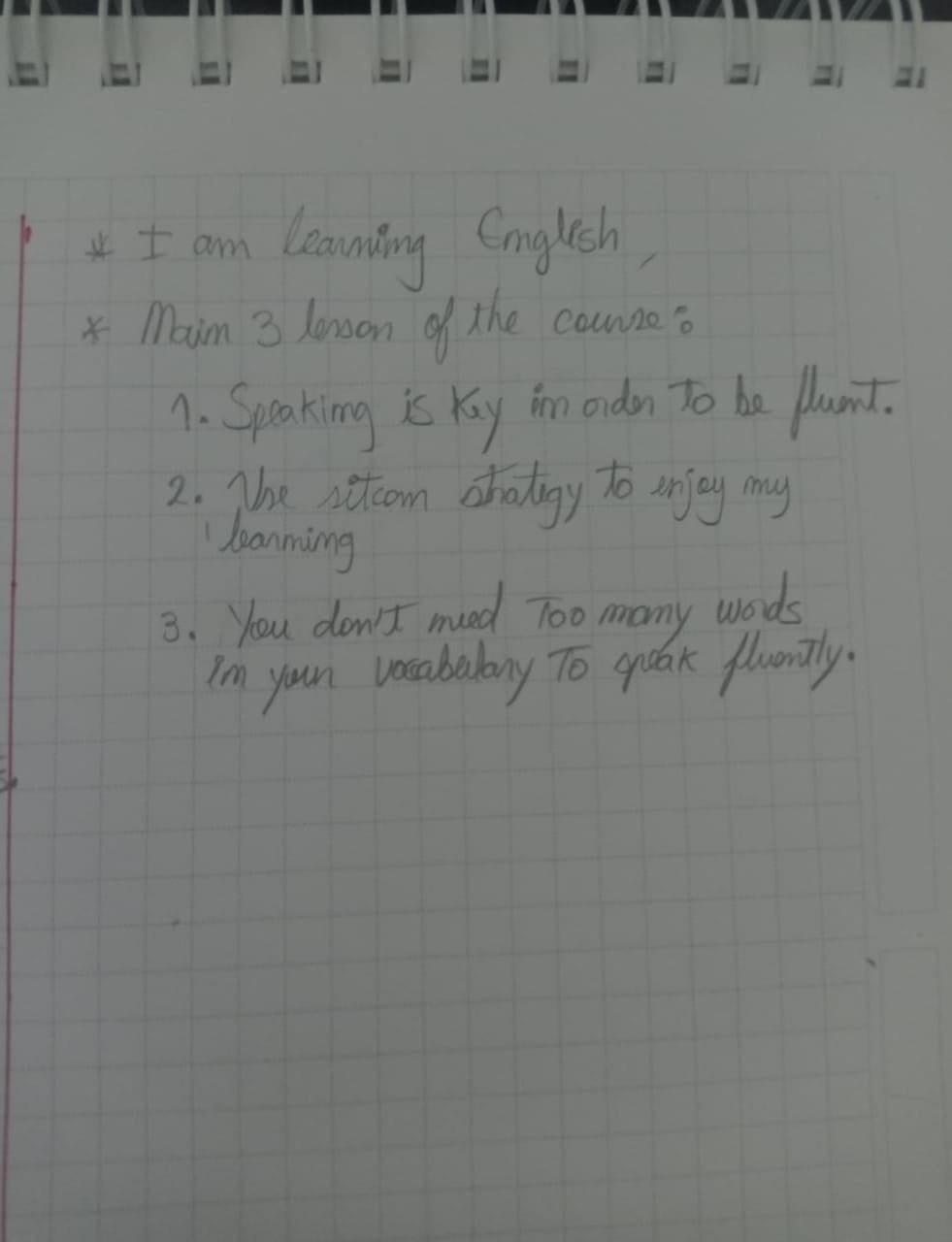 Learning English - student project