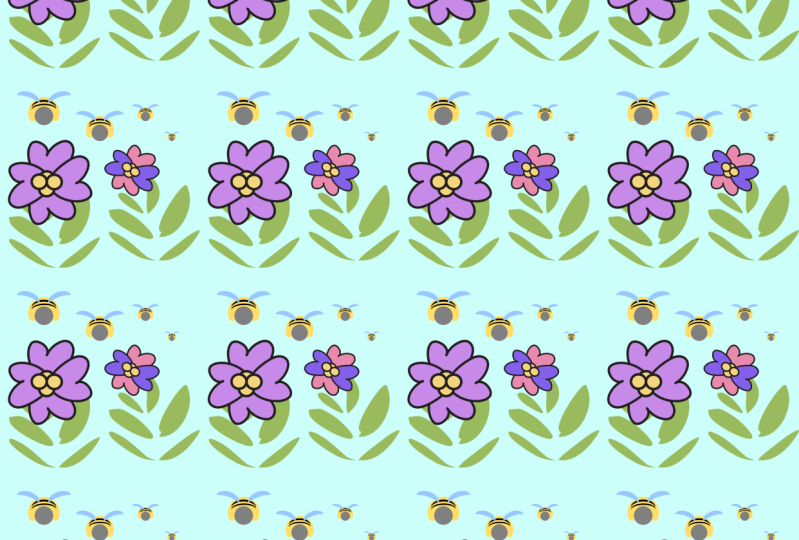 Mi estampado de abejas