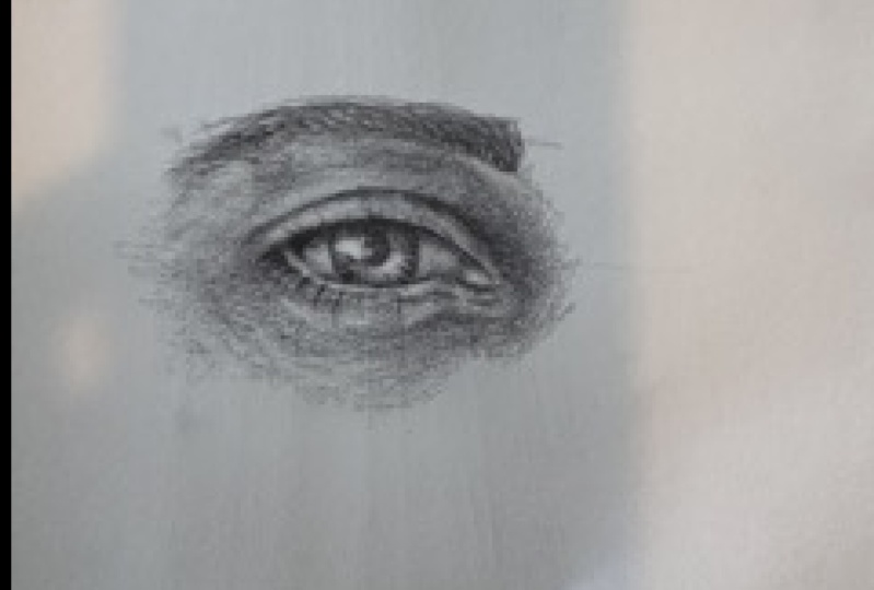 Male Eye Drawing and Shading 1