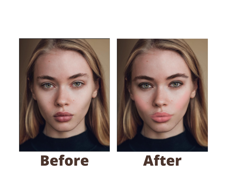 Before/After Woman Image Edited - student project