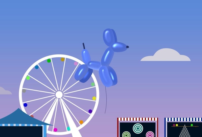 Pop effect - animal baloon