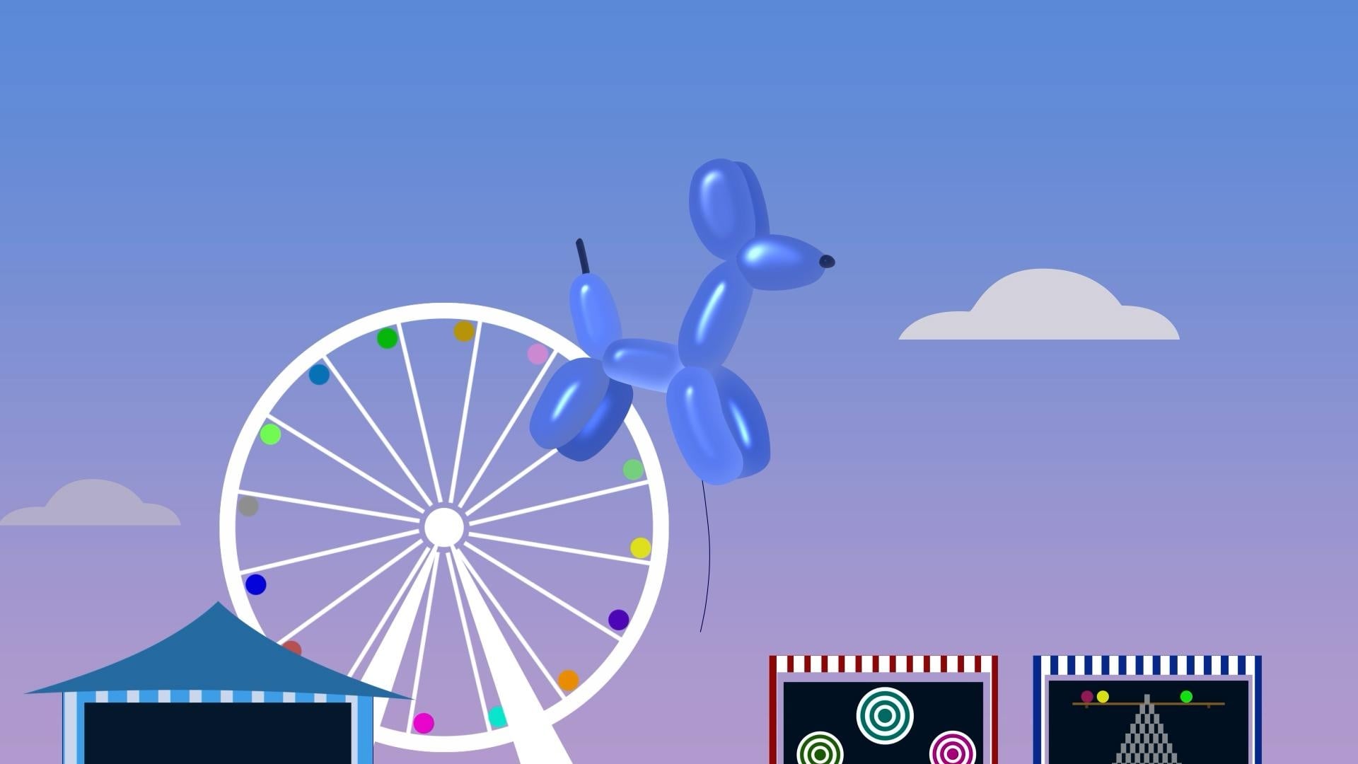 Pop effect - animal baloon - student project