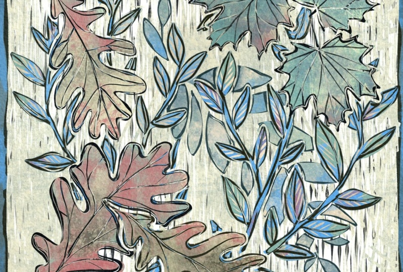 Block Print Coloritree#2