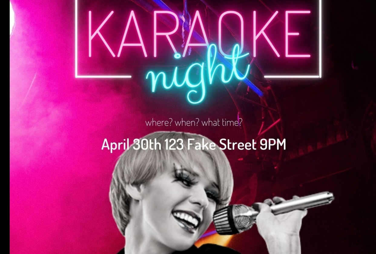 My Karaoke Poster - student project