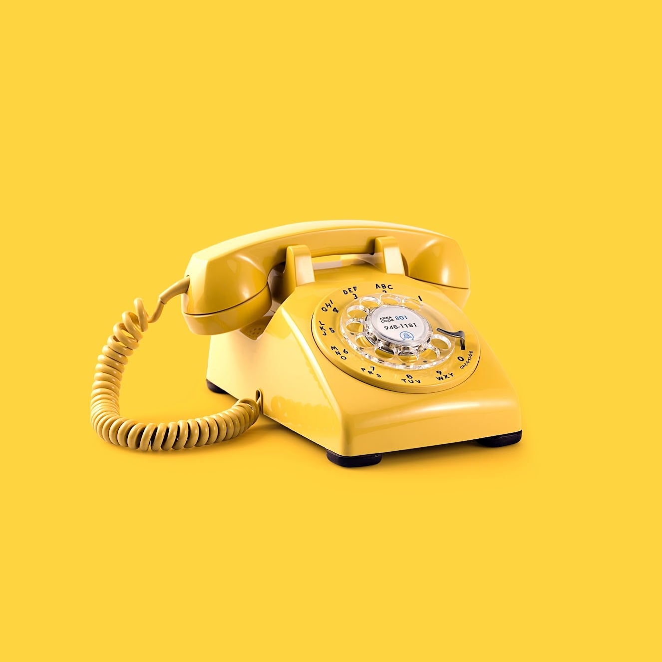 Yellow Telephone Background Removal