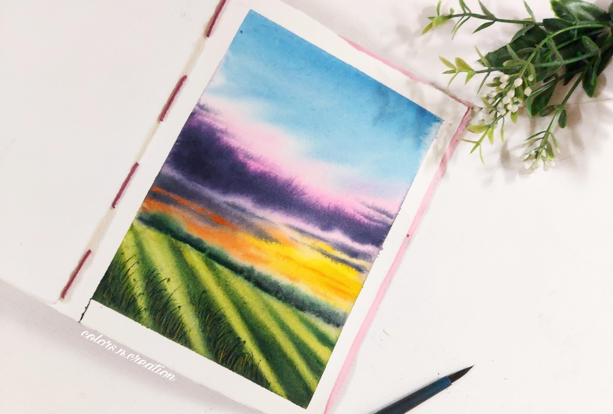 Vibrant sky - student project