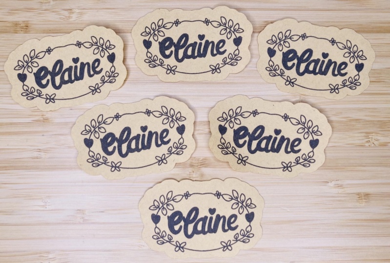 Vintage-Style Name Stickers